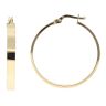 14ct Yellow Gold Plain Hoop Earrings