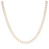 9ct Yellow Gold Square Curb Chain 18"