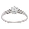 18ct White Gold 0.50ct Brilliant Cut Diamond Solitaire Ring