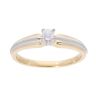 18ct Yellow and White Gold 0.15ct Diamond Solitaire Ring