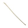 14ct Yellow And White Gold 0.20ct Diamond Bracelet 7"