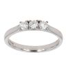 18ct White Gold 0.35ct Diamond Trilogy Ring