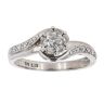 9ct White Gold 0.25ct Diamond Cluster Ring