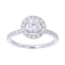 Platinum 1.27ct Brilliant Cut Diamond Cluster Ring