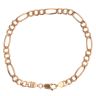 9ct Yellow Gold Figaro Bracelet 7.5"