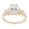 9ct Yellow Gold Cubic Zirconia Single Stone Ring