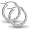 Mint Of London 925 Silver Polished Hoop Earrings