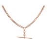 9ct Rose Gold Albert T Bar Chain 16"