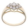 9ct Yellow Gold Cubic Zirconia Cluster Ring
