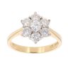 18ct Yellow Gold 1.00ct Brilliant Cut Diamond Cluster Ring