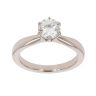 Platinum 0.90ct Brilliant Cut Diamond Solitaire Ring