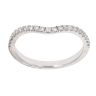 18ct White Gold 0.23ct Diamond Wishbone Ring