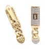 14ct Yellow Gold Monaco Classic Cubic Zirconia Pave Drop Earrings