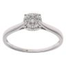 9ct White Gold 0.25ct Brilliant Cut Diamond Cluster Ring