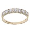 9ct Yellow Gold Cubic Zirconia Half Eternity Ring