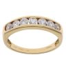 18ct Yellow Gold 0.80ct Brilliant Cut Diamond Half Eternity Ring
