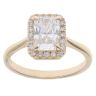 Lab Grown 9ct Yellow Gold 1.75ct Radiant And Brilliant Cut Diamond Cluster Ring