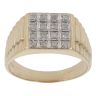 9ct Yellow Gold 0.33ct Diamond Signet Ring