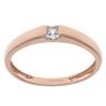 9ct Rose Gold Aquamarine Single Stone Ring