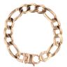 9ct Yellow Gold Figaro Bracelet 9"
