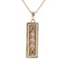 9ct Yellow Gold 0.06ct Diamond Clogau Pendant and Chain 18"