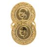 14ct Yellow Gold Turkish Double Coin Ring