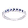 9ct White Gold Sapphire Eternity Ring