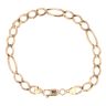 9ct Yellow Gold Figaro Bracelet 8"