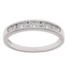 18ct White Gold 0.33ct Brilliant Cut Diamond Half Eternity Ring