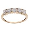 9ct Yellow Gold 0.80ct Brilliant Cut Diamond Five Stone Ring