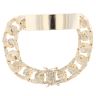 9ct Yellow Gold Curb Bark ID Bracelet 8.5"
