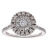 14ct White Gold 0.65ct Diamond Cluster Ring
