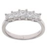18ct White Gold 1.00ct Princess Cut Diamond Five Stone Ring