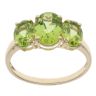 9ct Yellow Gold Peridot Three Stone Ring