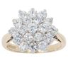 9ct Yellow Gold Cubic Zirconia Cluster Ring