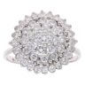 18ct White Gold 1.50ct Brilliant Cut Diamond Cluster Ring