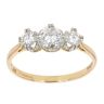 18ct Yellow Gold 1.50ct Diamond Trilogy Ring