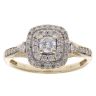 9ct Yellow Gold 0.45ct Brilliant Cut Diamond Cluster Ring