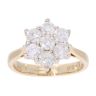 18ct Yellow Gold 1.00ct Diamond Cluster Ring