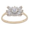 9ct Yellow Gold Cubic Zirconia Cluster Ring