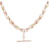 9ct Yellow And Rose Gold Patterned Tulip Chain 22"