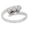 18ct White Gold 0.25ct Diamond Trilogy Ring