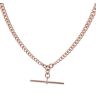 9ct Rose Gold Albert T-Bar Chain 18"
