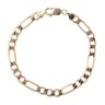 9ct Yellow Gold Figaro Bracelet 8.5"