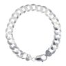Silver Curb Bracelet 8.5" By Icesia