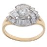 18ct Yellow Gold 1.10ct Brilliant and Baguette cut Diamond Fancy Ring