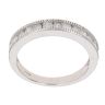9ct White Gold 0.50ct Brilliant Cut Diamond Half Eternity Ring