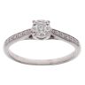 9ct White Gold 0.25ct Brilliant Cut Diamond Solitaire Ring