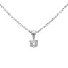 18ct White Gold 0.33ct Brilliant Cut Diamond Solitaire Pendant And Chain 18"