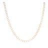 9ct Yellow Gold Square Link Curb Chain 18"